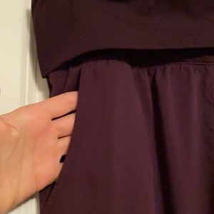 Under armor fold over waist band track pants